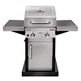 Char-Broil New Performance Series 220S - Barbacoa de gas de 2 quemadores con tecnología TRU-Infrared, acabado de acero inoxidable